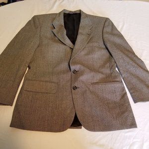 Vintage Burberry Black White Tweed Blazer Jacket